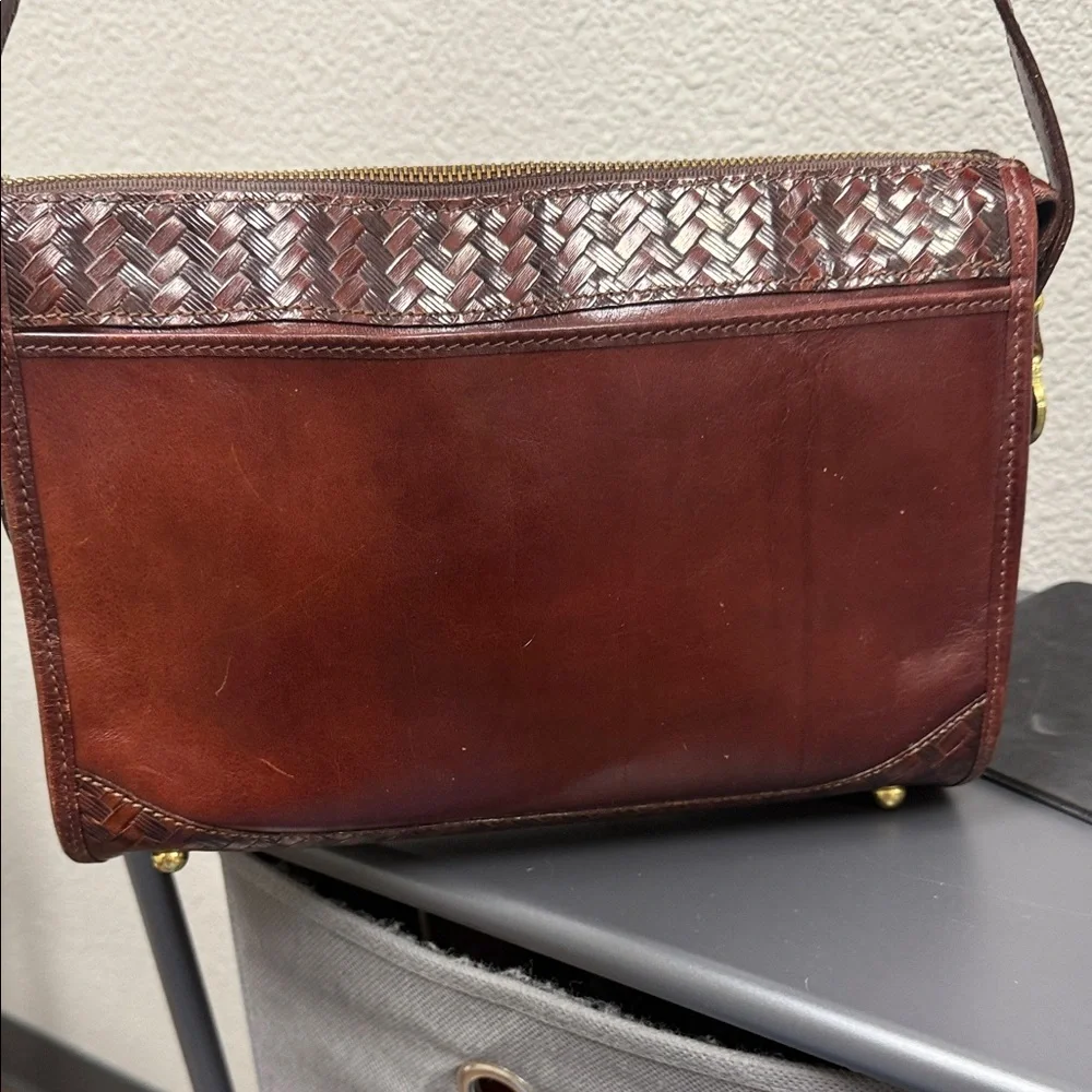 Vintage Brahmin Tucson Rich Brown Shoulder bag unlined